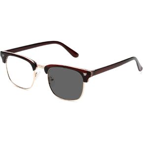 Photochromic Sunglasses Blue Light Blocking Glasses for Men and Women Day Night Multi-use