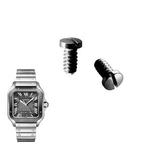Watch Screw Replacement to Cartier Santos Fit Case Back Flathead Type (2.5 * 1.0 * 1.5mm)