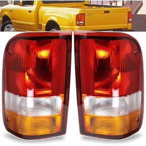 Tail Light Compatible With 1993-1997 Ford Ranger Rear Light Taillights Left and Right Driver and Passenge Side Replace F37Z13404A FO2801110 F37Z13405A FO2800110