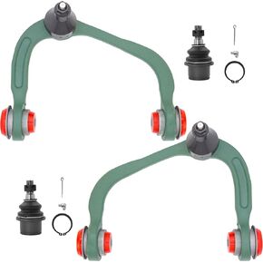 2WD/4WD Front End 4pc Suspension Kit for 2004-2008 Ford F-150, 2006-2008 Lincoln Mark LT, 2 Upper Control Arms with Ball Joints 2 Lower Ball Joints Replacement(Fits Both 2WD & 4x4)