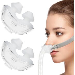 وسادة الأنف البديلة 2 عبوة لـ Airfit P10 (M) - متوافقة مع إطار Airfit P10 الأصلي ، ختم موثوق به وسيليكون ناعم (متوسط)
