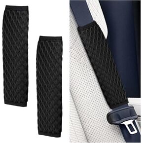 2PCS Car Seat Belt Covers Pads - Breathable Mesh Seatbelt Cushion Auto Seat Belt Pads for a More Comfortable Driving - Seatbelt Shoulder Strap Protector Harness Cushion Pad for Most Cars (Pink)
