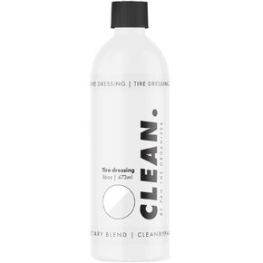 CLEAN. Tire Dressing – 128oz-Hydrophobic Satin Finish, No Sling, UV Protection, Solvent-Based, Self-Leveling, Trim & Plastic Safe