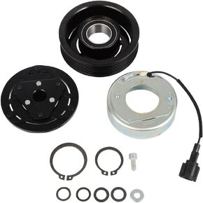 CCIYU AIR AC CLUCT FOR NISSAN JUKE 1.6L 2011 2012 2014 2015 2016-2017 يستبدل مجموعة القابض ضاغط AC لـ 926001K1C ، 926001KC2A ، 6 أخاديد