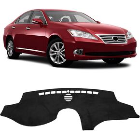 FIILINES Dashboard Cover for Lexus ES ES240 ES350 2007-2012, Lexus ES Accessories Suede Dash Cover Mat Sunshade Anti-Slip Pad Carpet Protector Black