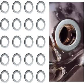 20 Pcs Oil Drain Plug Gasket Washer Crush Seal,0.55 Inches Crush Washer Oil Drain Plug Compatible with Honda/Acura, Fits for Most Cars, Suvs