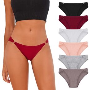 Women's Cotton Stretch Bikini Panties,Moisture Wicking Cotton Brief Underwear