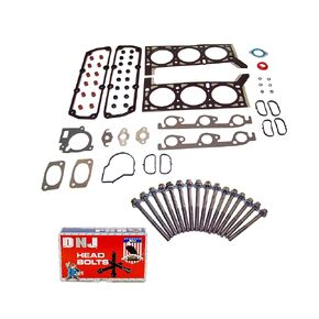 DNJ HGB1137 Cylinder Head Gasket Set with Head Bolt Kit for 2001-2004 Chrysler, Dodge Caravan, Grand Caravan, Town & Country 3.3L V6 12V OHV 3301cc