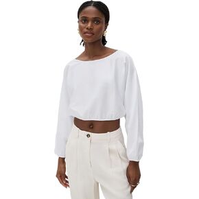 Leset Women's Yoko Long Sleeve Blouson Top