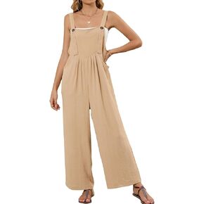 زرة Flygo Womens فضفاضة تناسب حللا الساق واسعة 2025 الصيف رومب الطوائف غير الرسمية مع جيوب