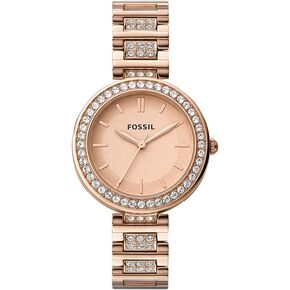 Karli Three-Hand Rose Gold-Tone Stainless Steel Watch