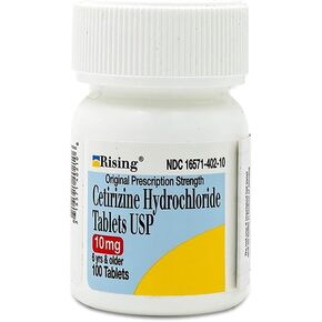 Cetirizine 10 mg Antihistamine Tablets Generic for Zyrtec 24 Hour Allergy 100 Tablets 100 ct. bottles 4 Pack Total 400 ct. (4)