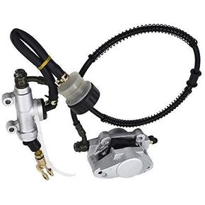 Hydraulic Rear Disc Brake Caliper System with Pads Replacement for Quad Dirt Bike 150cc 250cc