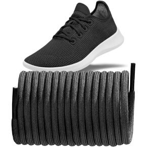 أربطة الأحذية للمتسابقين في Allbirds كل يوم أحذية رياضية ، 13/64 '' (5 مم) أربطة أربطة الجولة المستديرة