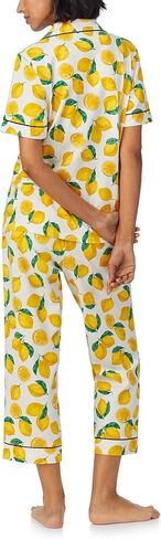 BedHead Pajamas Women's Cotton Knit Short Sleeve Cropped Pj Set in Kuwait