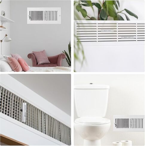 Weysat 6 Pcs Whole House Air Freshener Passive Essential Diffuser Vent Clips Easier Placement Adjustable HVAC Furnace Filter Scent Fragrance System for HVAC Vents Extender for Entire Home (Eucalyptus) in Saudi Arabia