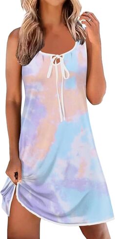 Ekouaer Lightgowns for Women Tank Night Dont Sleep Sleep Shirt Summer Summeress Nightdress in Saudi Arabia