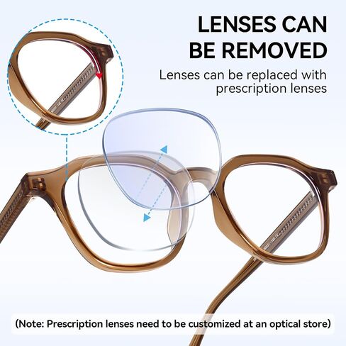 Dollger Blue Light Blocking Glasses For Woman Men Thick-Framed Square Non-Prescription, For Computer,Gaming, Phone Use in Saudi Arabia