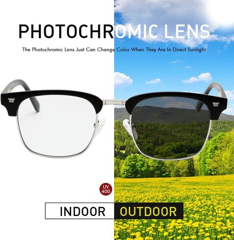 Photochromic Sunglasses Blue Light Blocking Glasses for Men and Women Day Night Multi-use in Saudi Arabia