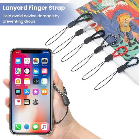 FrgKbTm Hand Wrist Strap Lanyard, 8 Pcs Adjustable Nylon Wrist Strap Lanyard, Colorful Hand Wrist Straps for Mobile Phone, Camara, Keys, USB Flash Drive, Wallet, ID Name Tag Badge, Mp3, Mp4, GoPro in Saudi Arabia