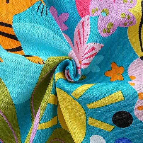 BeiVSlley Baby Girls Cotton Dress - Short Sleeve Toddler Summer Dresses, Kids Comfy Twirl A-Line Sundress for 2-7T in Saudi Arabia