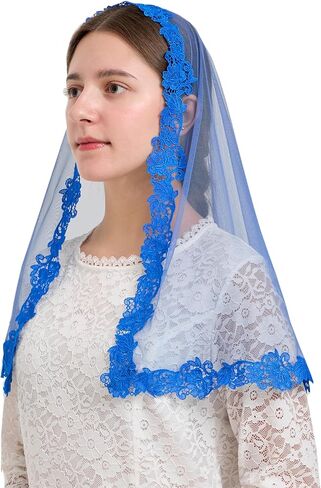 yhddyg الحجاب الكاثوليكي للنساء mantilla الحجاب الحجاب الدانتيل الدانتيل tulle الحجاب الحجاب للنساء مصلى الحجاب s122 in Kuwait