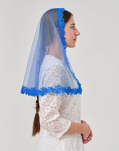 yhddyg الحجاب الكاثوليكي للنساء mantilla الحجاب الحجاب الدانتيل الدانتيل tulle الحجاب الحجاب للنساء مصلى الحجاب s122 in Kuwait