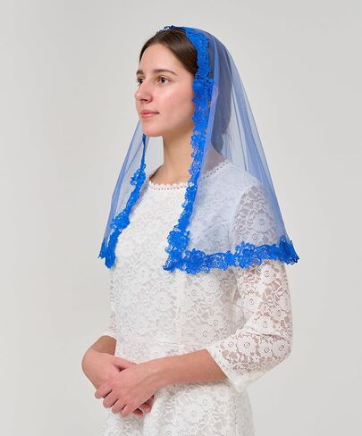 yhddyg الحجاب الكاثوليكي للنساء mantilla الحجاب الحجاب الدانتيل الدانتيل tulle الحجاب الحجاب للنساء مصلى الحجاب s122 in Kuwait