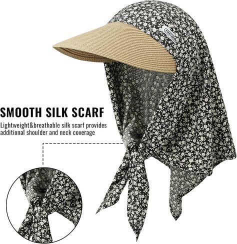 Croogo Straw Visor Hat Summer Flap Visor Hat for Women Sun Protection Cap with Wide Brim Travel Fishing Beach Hat in Saudi Arabia