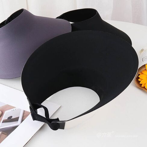 Women's Sun Visor Hat Wide Brim Sport Visor Adjustable Tennis Golf Visor Summer Ponytail Beach Sun Cap UPF50+ in Saudi Arabia