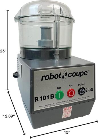 Robot Coupe R101B CLR Combination Food Processor, 2.5 Quart Clear Batch Bowl, Polycarbonate, Clear, 120v in Saudi Arabia