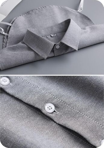 NIDMIDO 4 Pack Cotton Detachable Dickey Collar Blouse Half Shirts Faux Collar for Women & Men in Kuwait