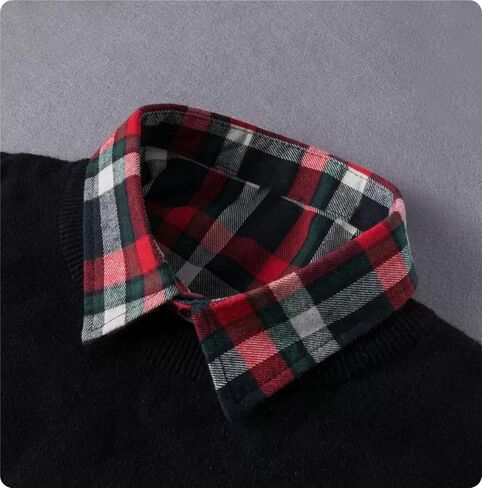 NIDMIDO 4 Pack Cotton Detachable Dickey Collar Blouse Half Shirts Faux Collar for Women & Men in Kuwait