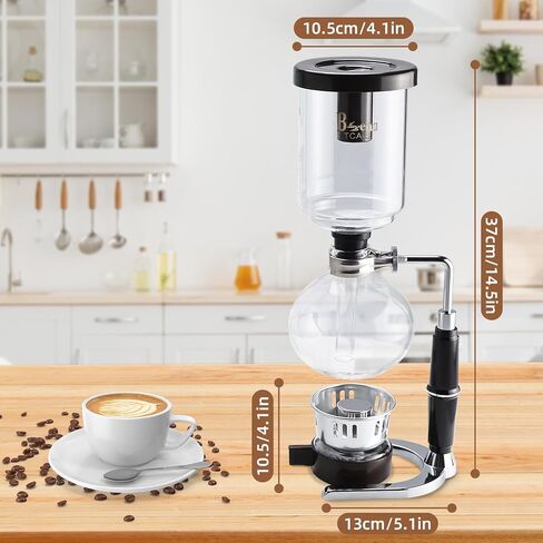 Boeng 5-Cup Coffee Syphon Tabletop Siphon (Syphon) Coffee Maker in Saudi Arabia