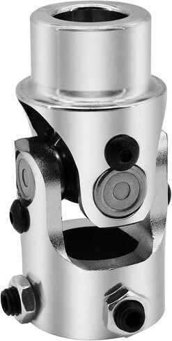 3/4" Round X1" DD Chrome Steering Universal Joint Single U Joint Shaft,Total Length: 83mm (3-1/4") in Saudi Arabia