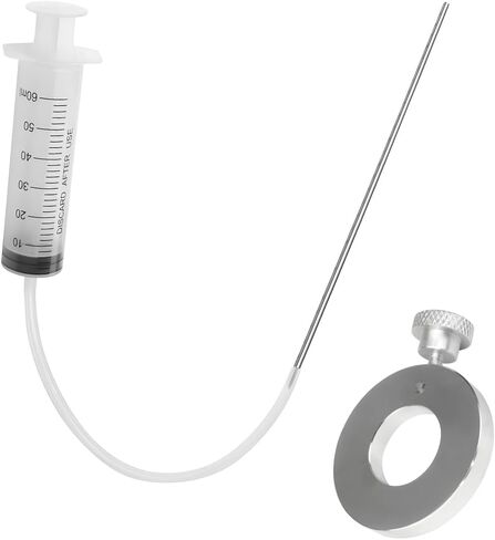 Motorcycle Fork Oil Level Tool, 60ml Fork Syringe Oil Tool Kit with Adjustable Ring, Accurate Fork Suspension Oil Level Adjuster, Fork Oil Level Measurement Gauge Tool in Saudi Arabia