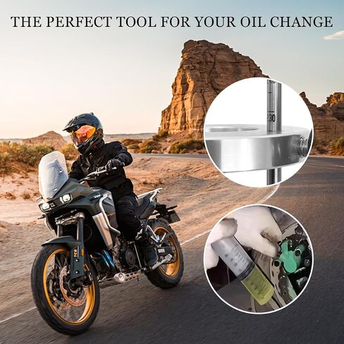 Motorcycle Fork Oil Level Tool, 60ml Fork Syringe Oil Tool Kit with Adjustable Ring, Accurate Fork Suspension Oil Level Adjuster, Fork Oil Level Measurement Gauge Tool in Saudi Arabia