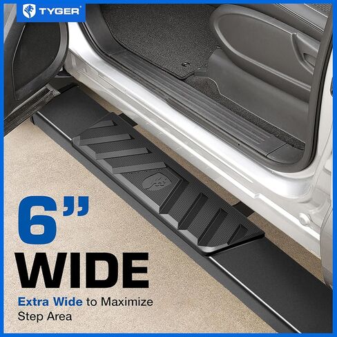 Tyger Auto 6" Riser Running Boards Compatible with 2024-2025 Toyota Tacoma (Fits Hybrid) | Double Cab | TG-RS6T62598 | Side Step Rails Nerf Bars in Kuwait