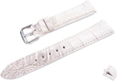 Genuine Crocodile Alligator Belly Skin Leather Quick Release Men's Watch Strap Band with Buckle 18 mm. 20 mm. 22 mm. 24 mm. 26 mm. in Kuwait