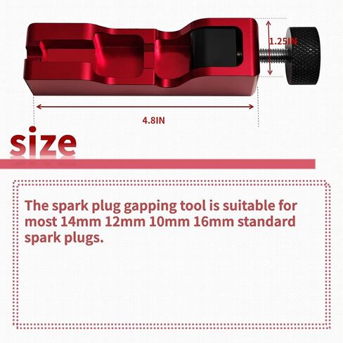 Universal Spark Plug Gap Tool & 32 Piece Stainless Steel Feeler Gauges（ 0.0015"- 0.035"）& Spark Plug Gapper（0.020"-0.100"）,Spark Plug Gapper Tool Accurately Adjusts Gap Without Damaging Spark Plugs in Saudi Arabia