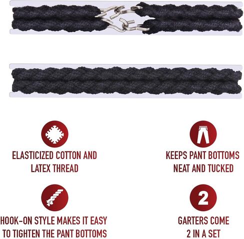 Rothco Blousing Garter Straps - Uniform Blousing garters - Keep Your Uniform Pants Neat and Professional in Saudi Arabia