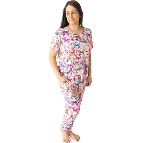 Posh Peanut Adult Pajamas Set - Two Piece Loungewear - Soft Viscose from Bamboo Nightwear PJs