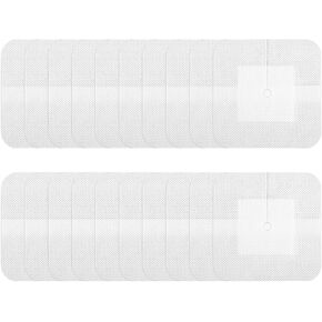 20 Pcs Split Drain Adhesive Bandages 4" x 4" PD Catheter Feeding Tube Pad G Tubes Holder Covers Foley Tubing Catheter Stabilization Device Peritoneal Dialysis Accessories Catheter Patch Supplies
