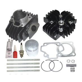 60CC Big Bore Cylinder Cylinder Rings Head Gasket Top Kit for Fits 1979-1987 Yamaha QT50 & 1981-2023 Yamaha PW50 BIKE