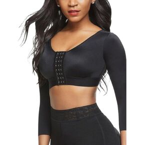 Post-surgical Crop Shapewear 3-Row Hooks Plus Size Instantly Slims