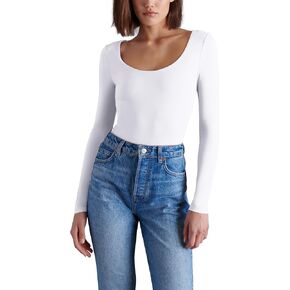 Steve Madden Apparel YURA BODYSUIT, White, Large
