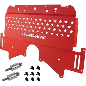 Oil Cooler Skid Plate Compatible with BMW BMW G80 G82 M3 M4 G87 M2 2021-2024 Red.