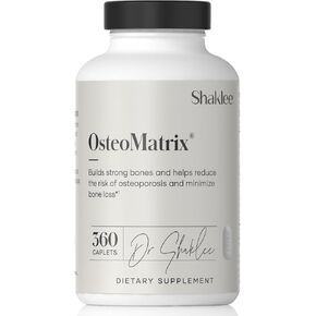 Shaklee Osteomatrix® - بناء وصيانة عظام قوية - 100 ٪ من الكالسيوم والمغنيسيوم - فيتامينات D & K - الزنك ، المنجنيز - تم اختباره سريريًا للامتصاص - 360 كابليت