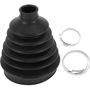 1 Set CV Joint Boot Kit for Honda CR-V 1999-2006 for Honda Accord 2003-2007 Outer Constant Velocity Joint Boot W/Clamps No.44018S9A000 Black Rubber