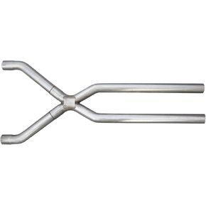 Pypes Exhaust XVF10 2-1/2" Diameter 409 Stainless Steel Narrow Lower Legs Universal X-Pipe